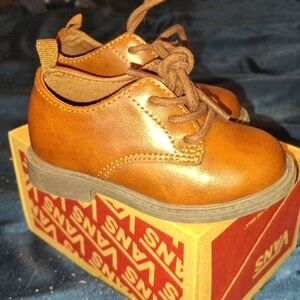 Carter's Brown Dress Shoes with Lace-Up Design